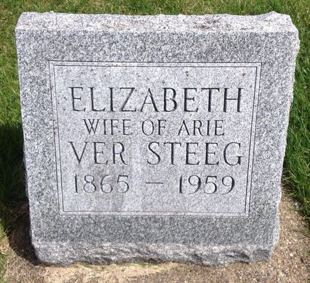 VER STEEG, ELIZABETH - Marion County, Iowa | ELIZABETH VER STEEG 