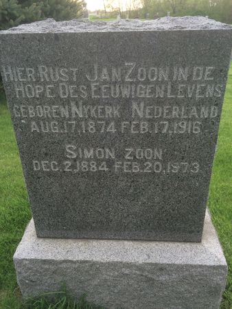 ZOON, SIMON - Marion County, Iowa | SIMON ZOON 