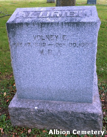 ALDRICH, VOLNEY EMORY - Marshall County, Iowa | VOLNEY EMORY ALDRICH 