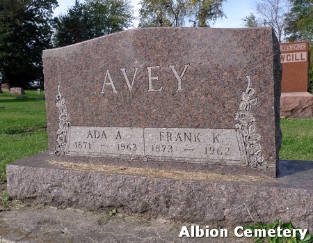 AVEY, FRANK KENNEDY - Marshall County, Iowa | FRANK KENNEDY AVEY 