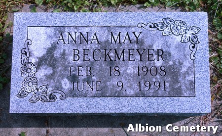 BECHMEYER, ANNA MAY - Marshall County, Iowa | ANNA MAY BECHMEYER 