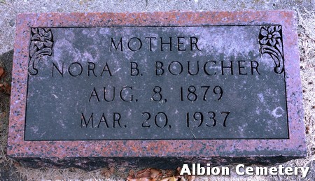 BOUCHER, NORA BELLE - Marshall County, Iowa | NORA BELLE BOUCHER 