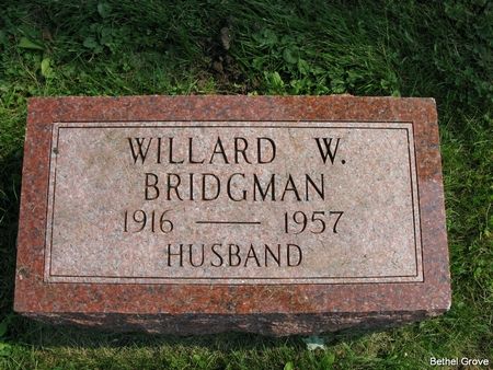 BRIDGMAN, WILLARD WARD - Marshall County, Iowa | WILLARD WARD BRIDGMAN 