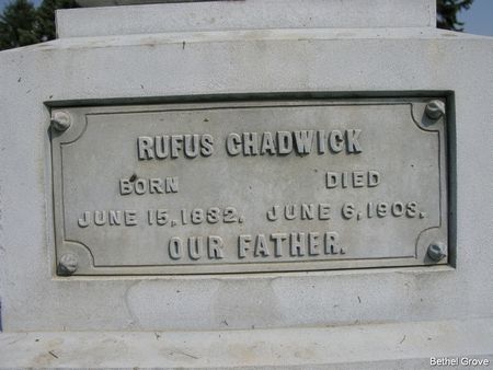 CHADWICK, RUFUS - Marshall County, Iowa | RUFUS CHADWICK 
