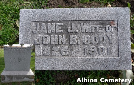 KNOX CODY, JANE JEMIMA - Marshall County, Iowa | JANE JEMIMA KNOX CODY 