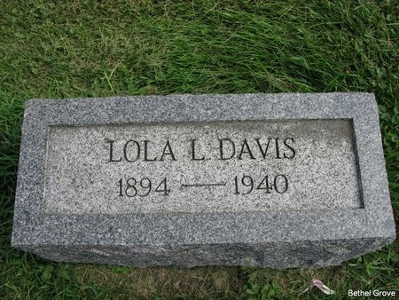 DAVIS, LOLA L. - Marshall County, Iowa | LOLA L. DAVIS 