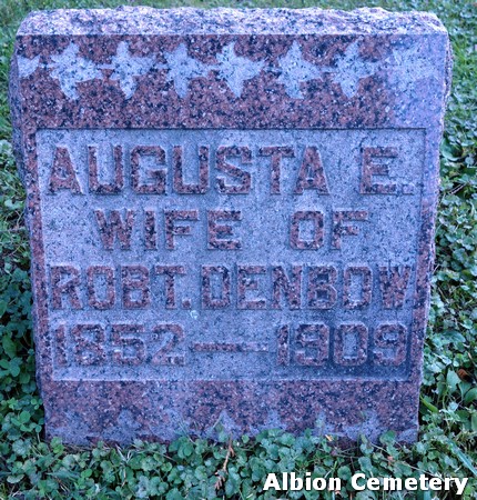 DENBOW, AUGUSTA ELIZABETH - Marshall County, Iowa | AUGUSTA ELIZABETH DENBOW 
