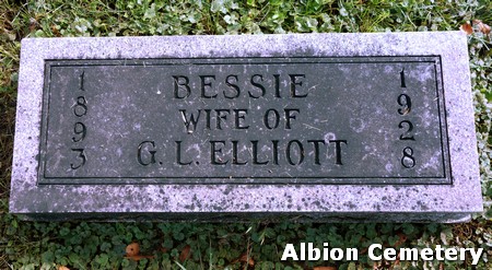 ELLIOTT, BESSIE - Marshall County, Iowa | BESSIE ELLIOTT 