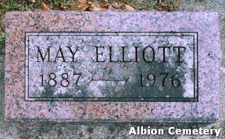 ELLIOTT, FLORENCE MAY - Marshall County, Iowa | FLORENCE MAY ELLIOTT 