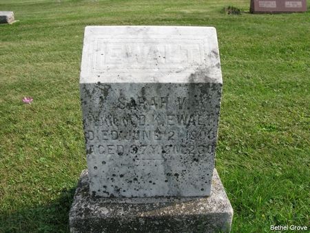 EWALT, SARAH VIRGINIA - Marshall County, Iowa | SARAH VIRGINIA EWALT 