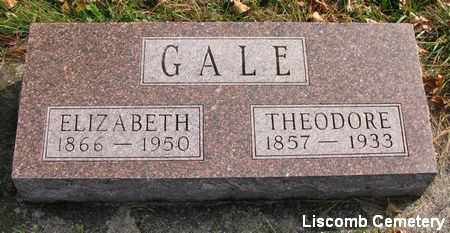 GALE, ELIZABETH - Marshall County, Iowa | ELIZABETH GALE 