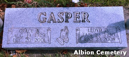 GASPER, GRACE ANGELINE - Marshall County, Iowa | GRACE ANGELINE GASPER 