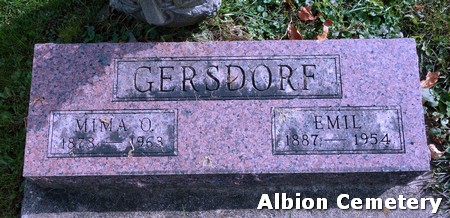 GERSDORF, EMIL - Marshall County, Iowa | EMIL GERSDORF 