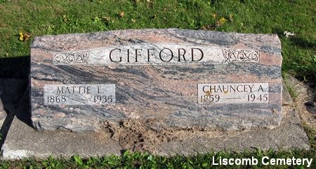GIFFORD, CHAUNCEY A. - Marshall County, Iowa | CHAUNCEY A. GIFFORD 
