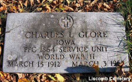 GLORE, CHARLES L. - Marshall County, Iowa | CHARLES L. GLORE 