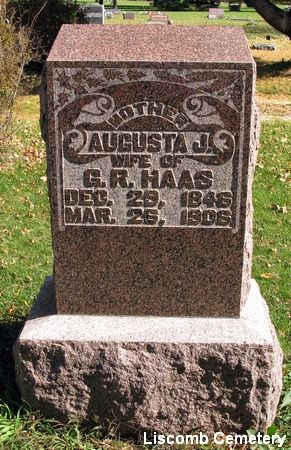 HAAS, AUGUSTA J. - Marshall County, Iowa | AUGUSTA J. HAAS 