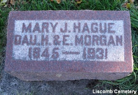 HAGUE, MARY J. - Marshall County, Iowa | MARY J. HAGUE 