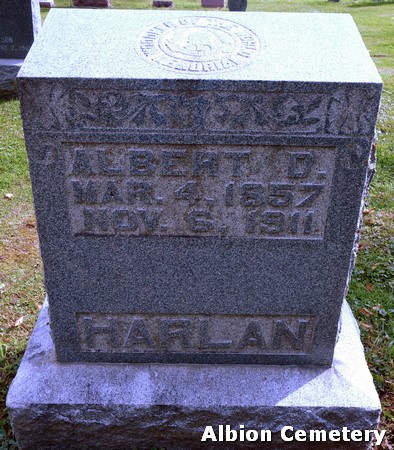 HARLAN, ALBERT DAYTON - Marshall County, Iowa | ALBERT DAYTON HARLAN 