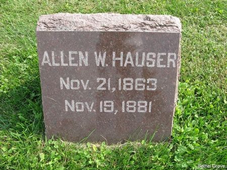 HAUSER, ALLEN W. - Marshall County, Iowa | ALLEN W. HAUSER 
