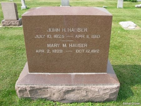 HAUSER, JOHN H. - Marshall County, Iowa | JOHN H. HAUSER 