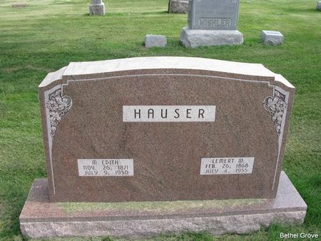 HAUSER, M. EDITH - Marshall County, Iowa | M. EDITH HAUSER 