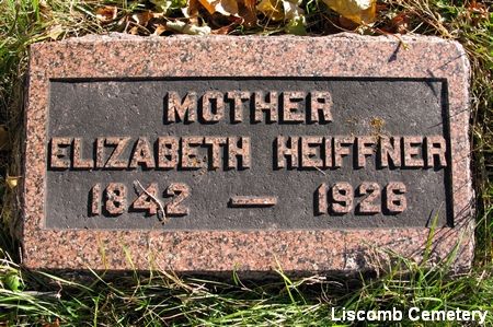 HEIFFNER, ELIZABETH - Marshall County, Iowa | ELIZABETH HEIFFNER 