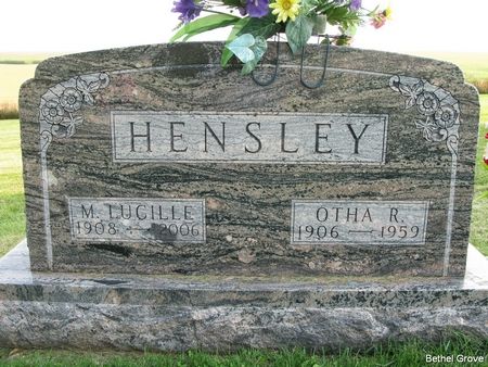 HENSLEY, MYRTLE LUCILLE - Marshall County, Iowa | MYRTLE LUCILLE HENSLEY 