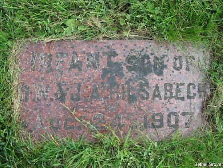 HILSABECK, INFANT SON - Marshall County, Iowa | INFANT SON HILSABECK 