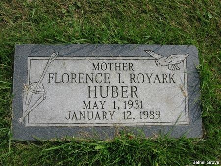 ROYARK HUBER, FLORENCE I. - Marshall County, Iowa | FLORENCE I. ROYARK HUBER 