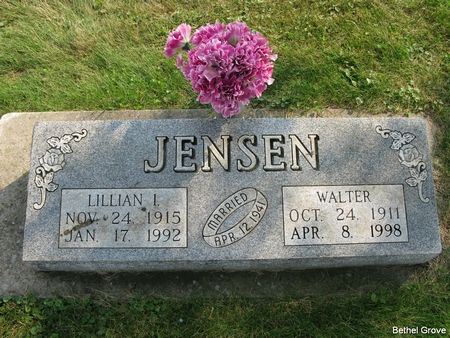 JENSEN, LILLIAN I. - Marshall County, Iowa | LILLIAN I. JENSEN 