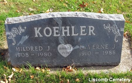 KOEHLER, LAVERNE J. - Marshall County, Iowa | LAVERNE J. KOEHLER 