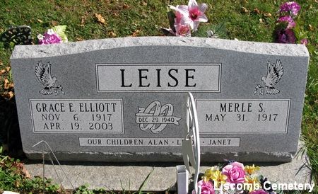 ELLIOTT LEISE, GRACE E. - Marshall County, Iowa | GRACE E. ELLIOTT LEISE 