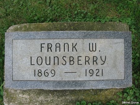 LOUNSBERRY, FRANK W. - Marshall County, Iowa | FRANK W. LOUNSBERRY 