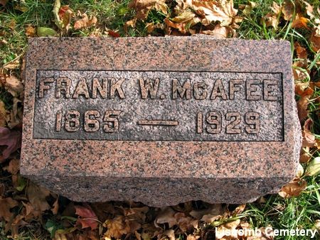MCAFEE, FRANK W. - Marshall County, Iowa | FRANK W. MCAFEE 