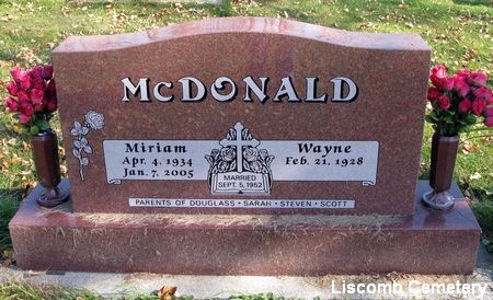 MCDONALD, WAYNE - Marshall County, Iowa | WAYNE MCDONALD 