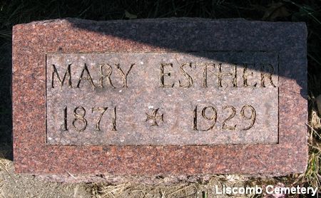 MELICK, MARY ESTHER - Marshall County, Iowa | MARY ESTHER MELICK 