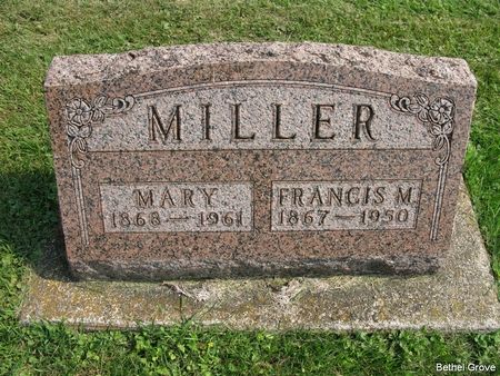 MILLER, FRANCIS MARION - Marshall County, Iowa | FRANCIS MARION MILLER 