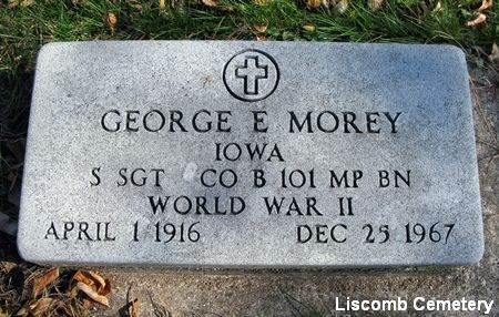 MOREY, GEORGE ERNEST - Marshall County, Iowa | GEORGE ERNEST MOREY 