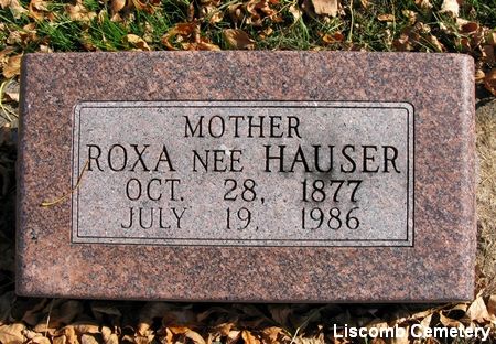 HAUSER NYCE, ROXA - Marshall County, Iowa | ROXA HAUSER NYCE 