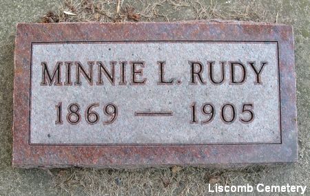 RUDY, MINNIE L. - Marshall County, Iowa | MINNIE L. RUDY 