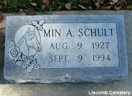 SCHULT, MINNIE A. - Marshall County, Iowa | MINNIE A. SCHULT 