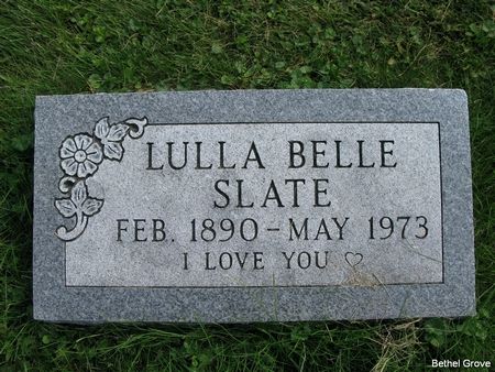 SLATE, LULLA BELLE - Marshall County, Iowa | LULLA BELLE SLATE 