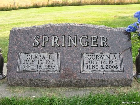 SPRINGER, CORWIN A. - Marshall County, Iowa | CORWIN A. SPRINGER 