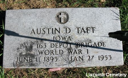 TAFT, AUSTIN D. - Marshall County, Iowa | AUSTIN D. TAFT 
