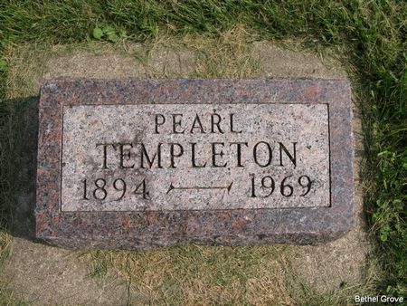 LARGE TEMPLETON, PEARL ELIZA - Marshall County, Iowa | PEARL ELIZA LARGE TEMPLETON 