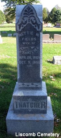 FIELDS THATCHER, NETTIE M. - Marshall County, Iowa | NETTIE M. FIELDS THATCHER 