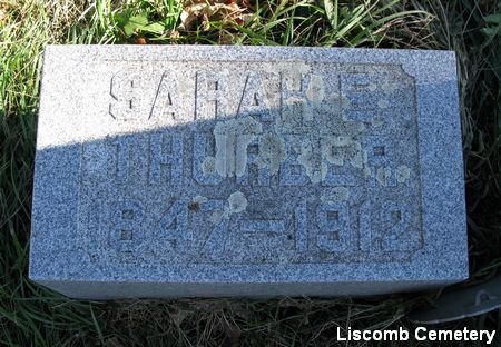 THURBER, SARAH E. - Marshall County, Iowa | SARAH E. THURBER 