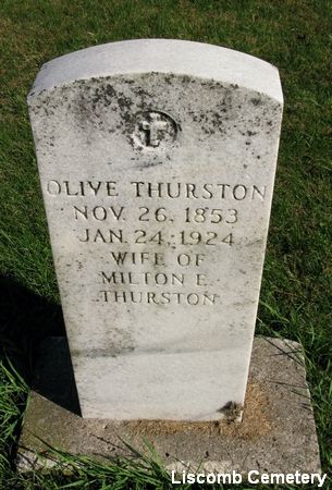 THURSTON, OLIVE - Marshall County, Iowa | OLIVE THURSTON 