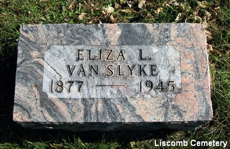 VAN SLYKE, ELIZA L. - Marshall County, Iowa | ELIZA L. VAN SLYKE 