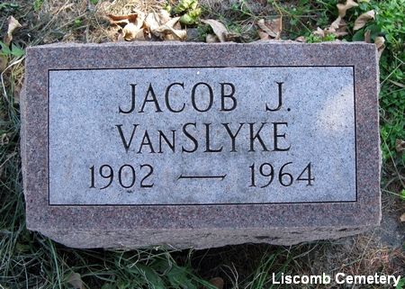 VAN SLYKE, JACOB J. - Marshall County, Iowa | JACOB J. VAN SLYKE 